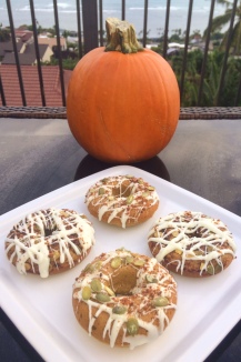 Baked Pumpkin Spice Donuts  - Vegan